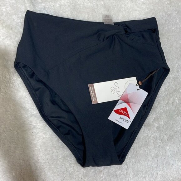 CALIA Women's High Waisted Side Twist Swim Bottoms - Picture 4 of 10
